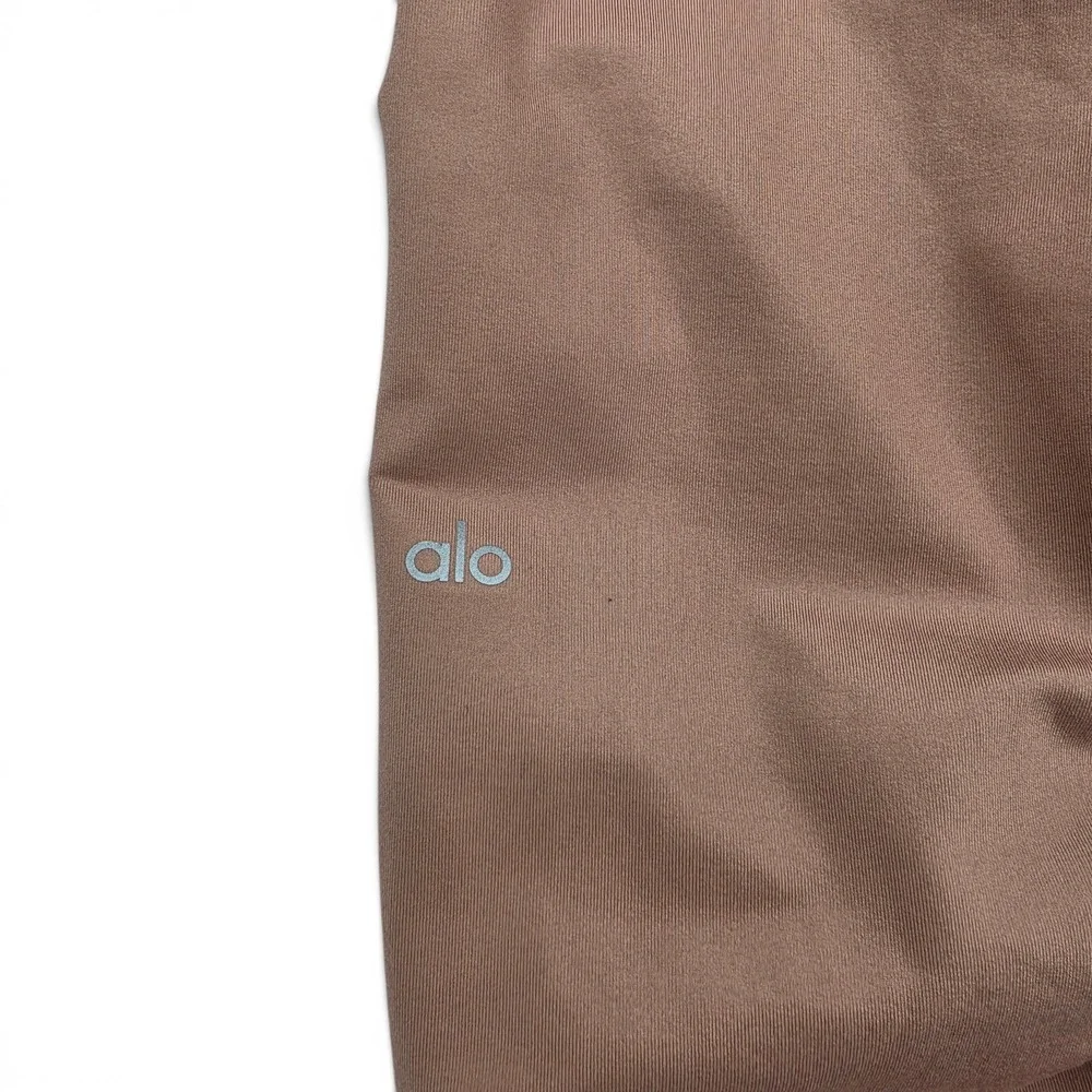 Alo Yoga Idol Legging M Rosewater Glossy High Rise Shine Yoga Athleisure